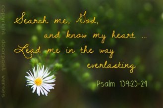 Search me Oh Lord used with permission DoorPost Verses