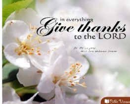 Give Thanks used with permissionIBible Verses