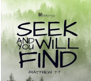 Seek and You Will Find 