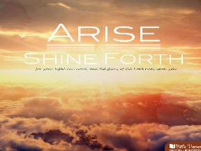 The Glory of the Lord Shines used with permission IBible Verses