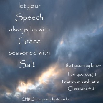 Gracious Words ~ CHRISTian poetry by deborah ann ~
